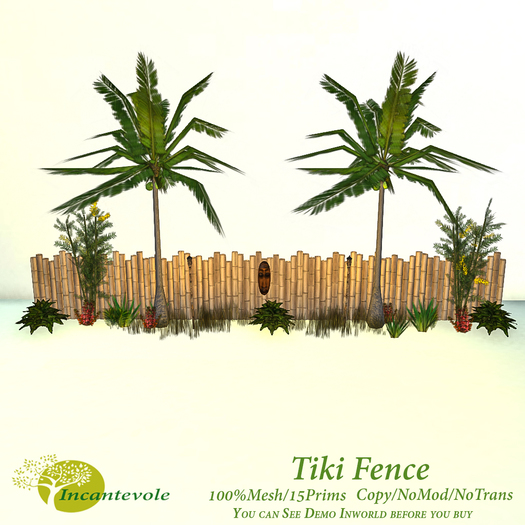 *INCANTEVOLE* Tiki Fence