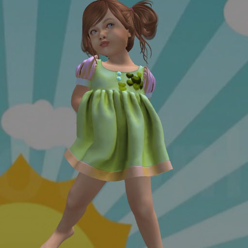 BRATZ YELLOW FLUFFY DRESS WITH HEARTS