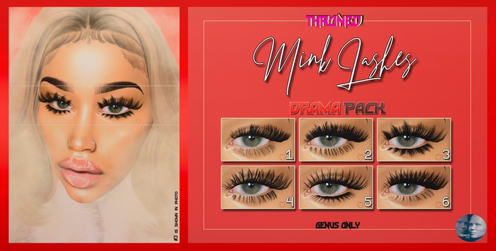 [THRONED] Mink Lashes // Drama Pack (GENUS) (Add Me)