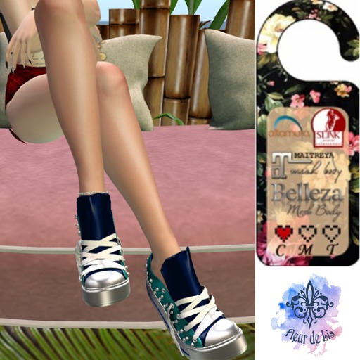 blue leather all star  