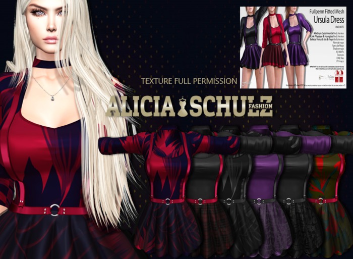[Alicia Schulz] Texture for FLECHA Ursula fitted dress  set1