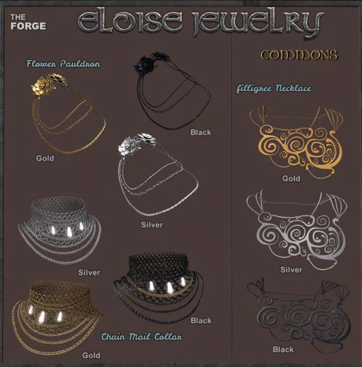 [The Forge] Filigree Necklace, (Gold) -CBOX