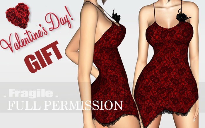 .Fragile. GIFT special Valentine texture for Statura Alex Dress
