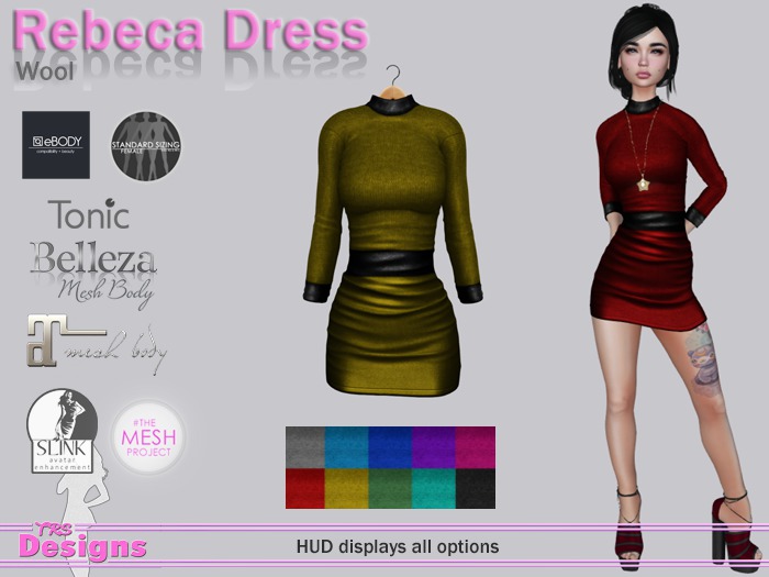 Rebeca Dress With Hud Wool