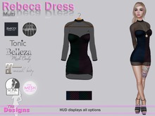 Rebeca Dress With Hud Multi