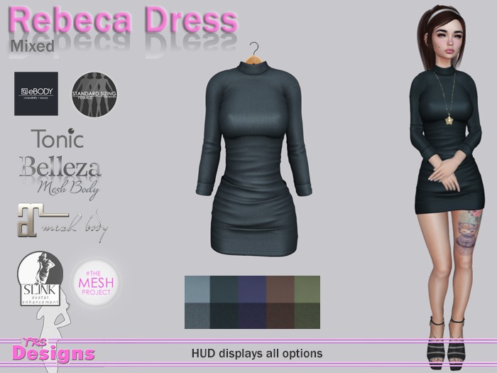 Rebeca Dress With Hud Mixed