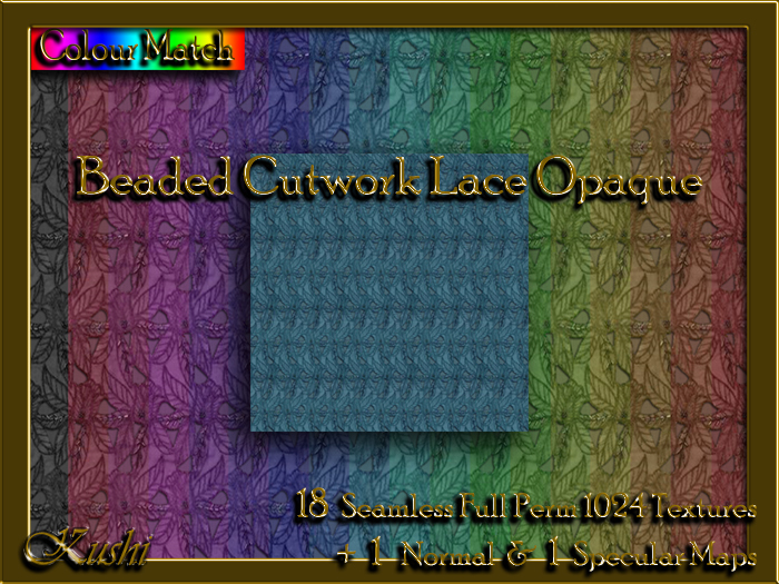 Beaded Cutwork Lace Opaque Textures