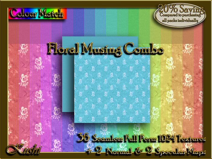 !Kushi! FloralMusingCOMBO Textures -WearToUnpack