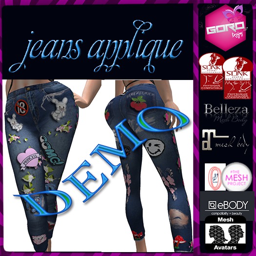 jeans applique DEMO