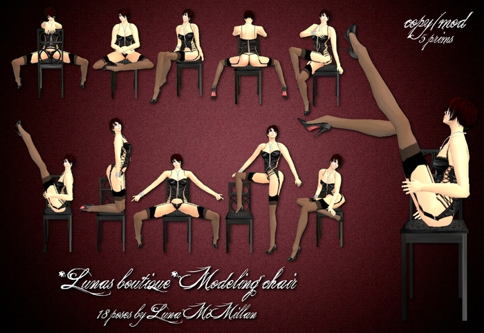 *Lunas boutique* Modeling Chair
