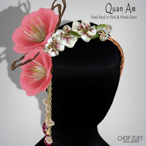Quan Am Headband Pk Jewelled Headband by Chop Zuey Couture Jewellery