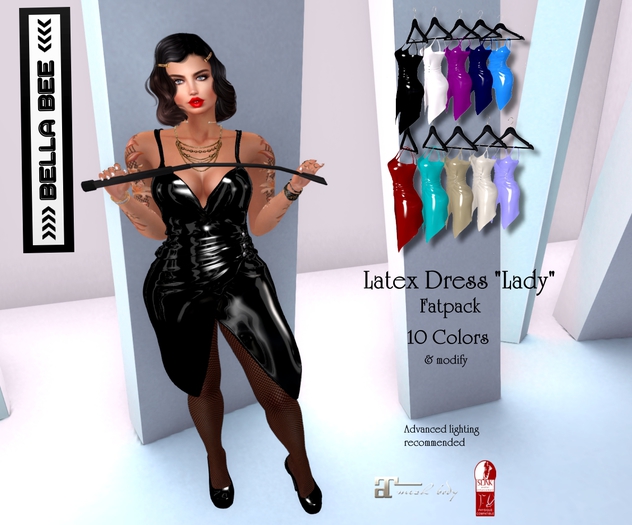 BellaBee Latex Dress "Lady" Fatpack