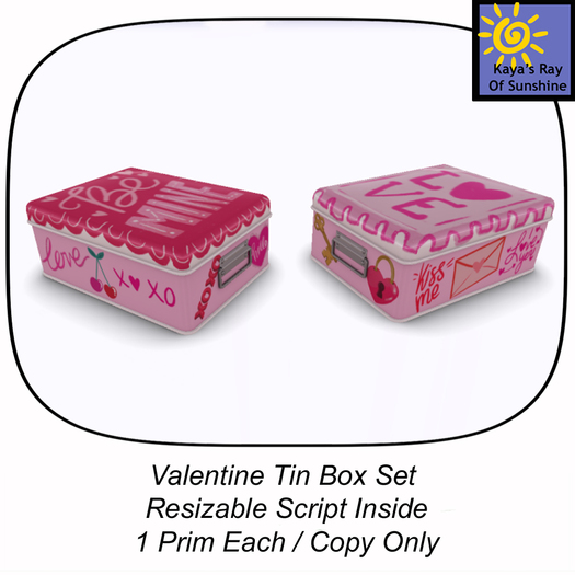 Valentine Tin Set BOX