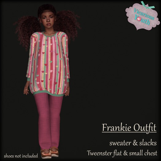 {V*Y} Frankie Outfit - Heart Stripes