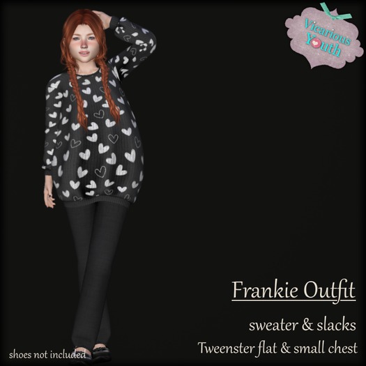{V*Y} Frankie Outfit - BW Hearts