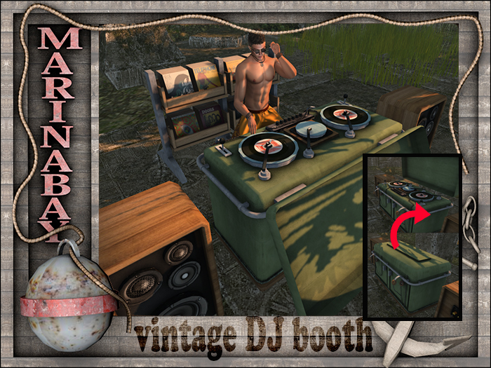 vintage dj booth