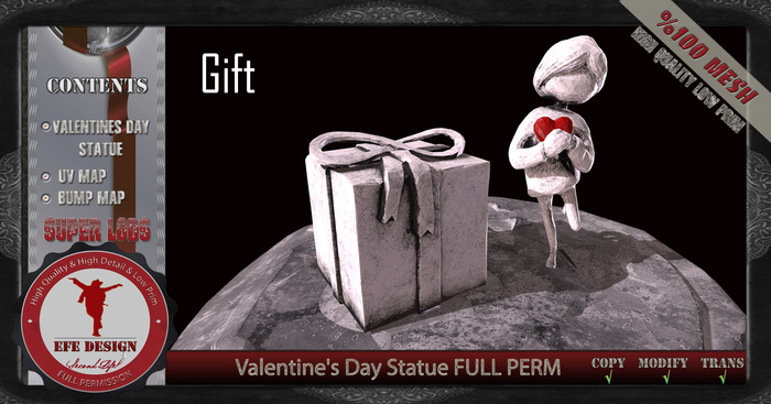 Valentines Day Statue Full Perm ADD