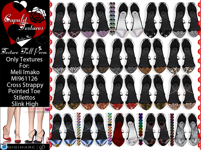 Second Life Marketplace - *Capulet Textures_MI961126 MI Cross Strappy ...