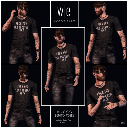 [ west end ] Bento Poses - Rocco - Single Male Pose Set (add)