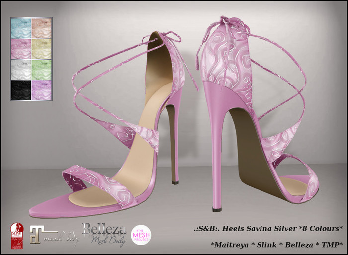 .:S&B:. Heels Savina Silver *8 Colours*
