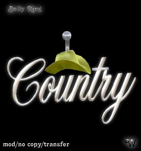 ~WC~ Belly Ring "Country"