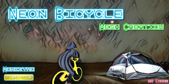 Neon Bicycle- Mesh Creation - Monkeymo