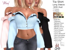 *BSASSY* LONG SLEEVE TIA SHIRT WITH HUD