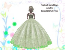 Yabusaka Female Petite Green formal dress
