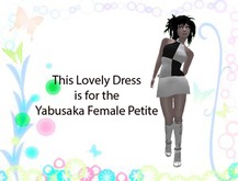 Yabuska Female Petite 60's style black and white dress