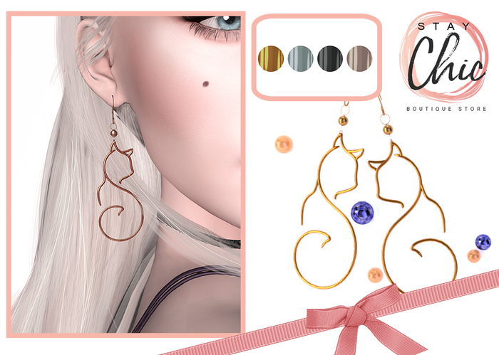Stay Chic - Meow earrings (add me)
