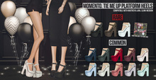Momento. tie me up platform heels RARE