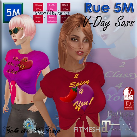 Rue 5M "V-Day Fun" T-Shirts V2