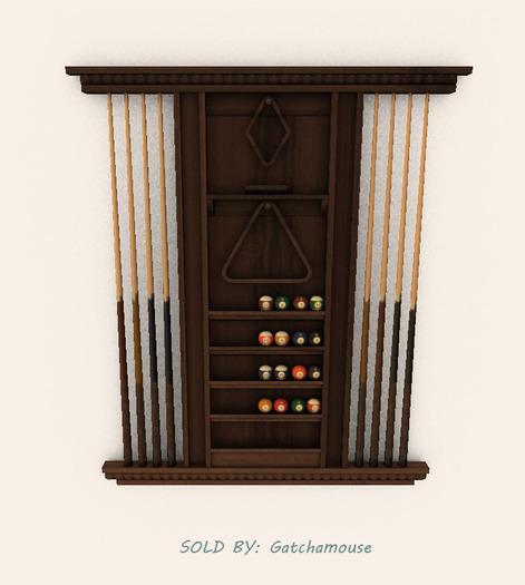 -David Heather-Pool Cue Cabinet