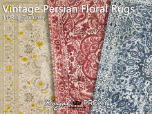 RP - Full Perm Textures - Vintage Persian Floral Rugs