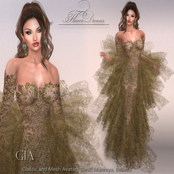 Second Life Marketplace - .:FlowerDreams:.Gia - gold