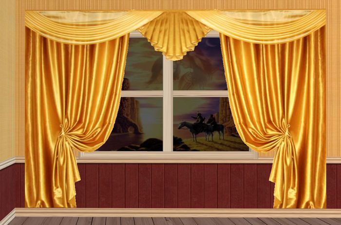 Curtain Saloon Gold