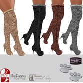 ::SF:: Raw overknee Leopard boots