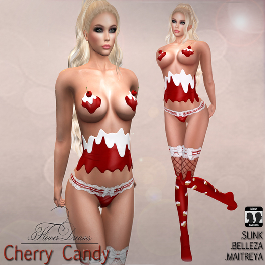 .:FlowerDreams:.Cherry Candy - red