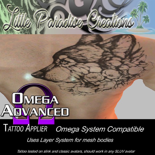 WolfNRoses Tattoo(Mesh&Classic)