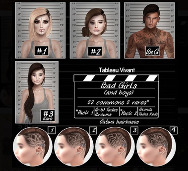 Second Life Marketplace Tableau Vivant Bad Girls Boys Colors