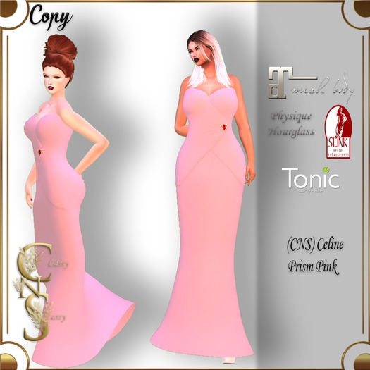 (CNS) Celine Gown Prism Pink