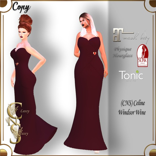(CNS) Celine Gown Windsor Wine