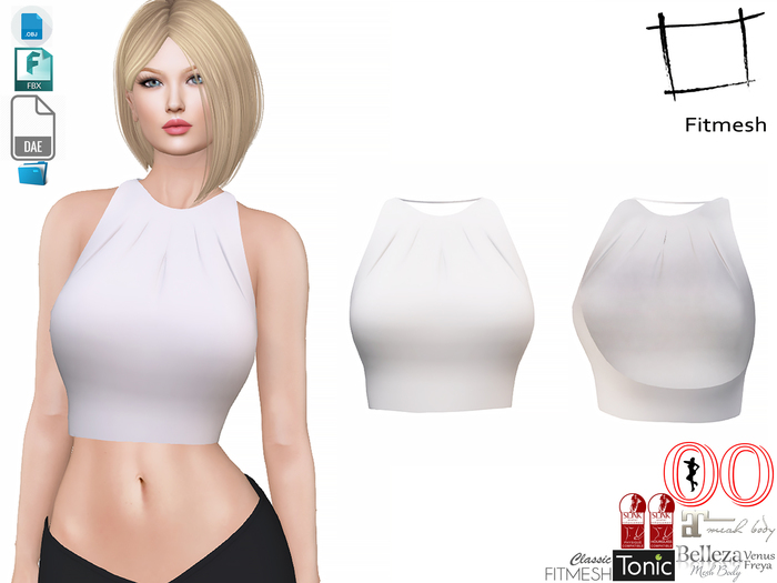 Dae Obj FBX Women's Jewel Neck Top Slink, Belleza, Ocacin Standard, Maitreya