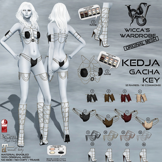 #14 Wicca's Wardrobe - Kedja Heels [Brown](Maitreya) [GACHA]