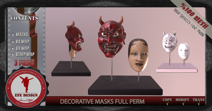 Decorative Masks Full Perm / Efe Design