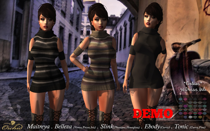 DEMO_Dress Mila HUD*ORCHID*