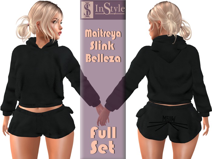 InStyl-Full Set -mimimi -Black (Maitreya ,Slink ,Belleza.)