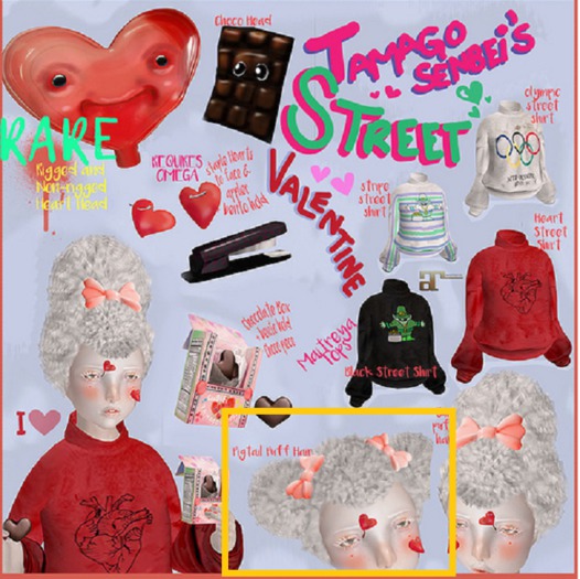TS Fuzz Hair pigtails boxed