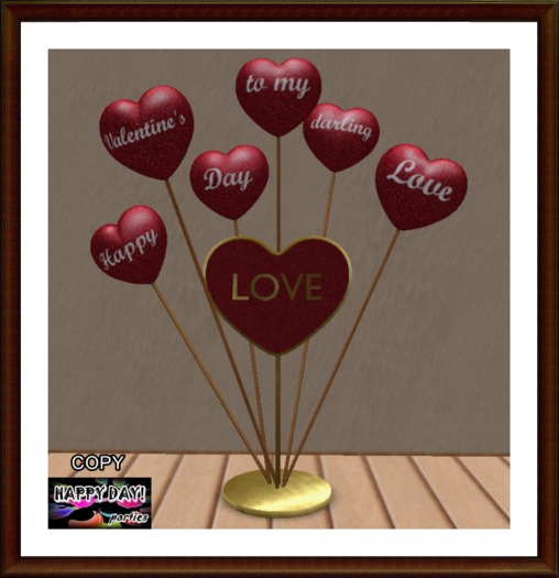 Valentines - HVD - Hearts on Sticks Decor