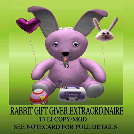 Rabbit Gift Giver Extrordinaire (Boxed)